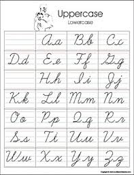Cursive letters are almost always connected together to make writing quicker. Montessori Matching Upper And Lower Case Cursive Letters A To Z