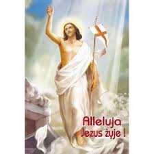 «w nabożeństwie synagogalnym i chrześcijańskim: Plakat Religijny Alleluja Jezus Zyje 42 Sklep U Archaniola