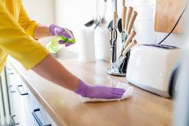 oven cleaner on kitchen countertops