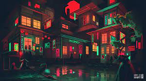 The Neon Shallows Computer Wallpaper Desktop Wallpapers Desktop Wallpaper Art Vintage Desktop Wallpapers