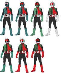 塗り絵で見る初代仮面ライダーのデザイン変化 コノザワ さんのイラスト 仮面ライダー 特撮ヒーロー 仮面ライダーv3
