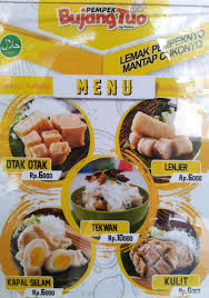 Selalu Diperbarui Menu Pempek Bujang Tuo Tenggilis Mejoyo Surabaya (translated by google) savory pempek makes you collect. selalu diperbarui menu pempek bujang