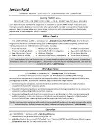 military resume sample monster.com