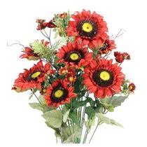 Save on crafts has a wide selection of silk flowers & flower arrangements at discounted prices. Red Sunflower Faux Flowers You Ll Love In 2021 Wayfair