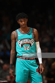 Ja Morant Of The Memphis Grizzlies Looks On Against The Los Angeles In 2020 Memphis Grizzlies Nba Basketball Art Mvp Basketball