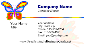 The template has a clean design, and you can easily customize the colors and fonts. Butterfly Business Card