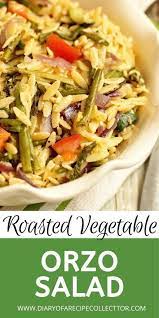 Roasted Vegetable Orzo Salad Recipe Orzo Recipes Side Zucchini Side Dishes Orzo Recipes Healthy