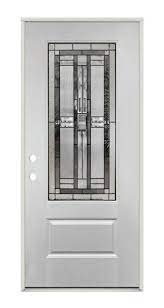 Door 36 inch 6 panel type 1a. Doorscapes 3068rh Fg277 36 Inch X 80 Inch Right Hand Double Bore Lite Patina Glass Pattern Fiberglass Door At Sutherlands