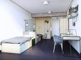 Designer Dorm Rooms Stylish Student Housing And Hostel Hotels In Europe Dorm Room Designs Student Bedroom Dorm Style