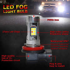 Led Fog Light Bulb Cool Xenon White H8 H16 Led Bulbs 3200lm 27 Smd Chips Fog Lights China Headlight Led Fog Headlight Made In China Com