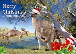 Merry christmas and happy new year! Santa Kangaroos Kangaroo Aussie Christmas Australian Christmas