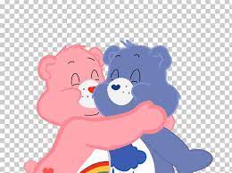 Grumpy Bear Care Bears Hug Png Clipart Animals Art Bear Bear Hug Care Free Png Download Cute Stickers Sticker Art Small Canvas Art