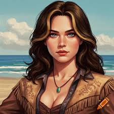 Generate a Meticulously Crafted Full Body Fashionable Summer Portrait  Suitable for a Magazine Cover. the Portrait Should Depict Megan Stitz With  the Appearance of an International Supermodel Celebrity. She Should Have  Strait,