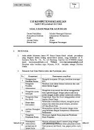 Soal dan jawaban agenda perjalanan dinas pimpinan. P1 Spk Administrasi Perkantoran