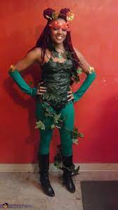 I didn't like the green stockings and unitard and i also couldn't find a green dress the right color. Creative Homemade Poison Ivy Costume Diy Tutorial