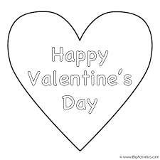 Say happy valentines day to someone you love! Simple Heart Happy Valentine S Day Coloring Page Valentine S Day
