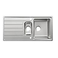 stainless steel sinks kitchen sinks b&q