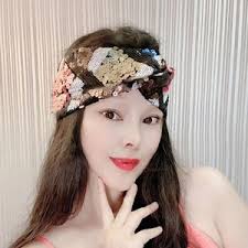 Buy Waves Patterned Headband, Gold-colored Semi Turban, Bright Multicolored  Headband, Women's Headband With Knot, Closed Crisscross Headband Online in  India