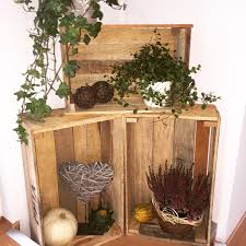 Herbst Deko Mit Weinkisten Weinkisten Herbst Dekoration Deko