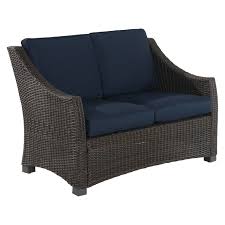 P Perk Up Your Patio With A Threshold Belvedere Wicker Patio Loveseat This Outdoor Loveseat Gives Your Outdoor Spa Patio Loveseat Love Seat Patio Furnishings