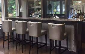 Floating shelves provide unique display space on mug and glass collection and also become an accent to the clean subtle backsplash of this coffee home bar area. Bespoke Home Bars Fully Designed And Fitted Dawnvale