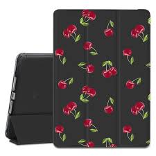 Wihytec Cherry Pad Case for iPad 5th/6th Generation Case Cherry Design with  Pencil Holder Anti-Scratch Lightweight Trifold Stand Case Soft TPU ...