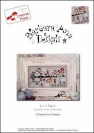 Details About Barbara Ana Designs Counted X Stitch Chart Let It Snow