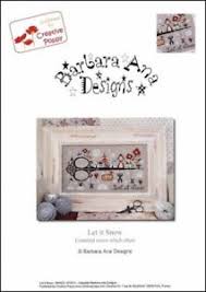 details about barbara ana designs counted x stitch chart let it snow