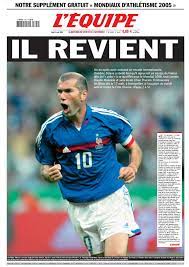 Ce match se déroule le 12 novembre 2005 et débute à 21:00. Retour De Zidane En 2005 Il Revient