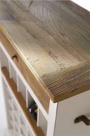 5/8 solid wood, dovetail construction hinge: Riviera Maison Weinregal Driftwood Wine Cabinet Betten Ritter Karlsruhe