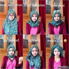 Cari produk kerudung instan seperti bergo, khimar, pashmina dan lainnya? Tutorial Hijab Simple Home Facebook
