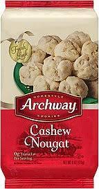 Sugar cookies in seasonal bell and star shapes. Archway Holiday Cashew Nougat Cookies One 6 Oz Box Buy Online In Botswana At Botswana Desertcart Com Productid 172058166