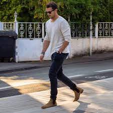 When wearing the boots with jeans i like to roll the cuff up so you can see the whole boot. 17 Best Brown Chelsea Boots Outfit Ideas Chelsea Boots Outfit Mens Outfits Brown Chelsea Boots