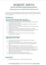 Maybe you would like to learn more about one of these? Kitchen And Bath Designer Resume Samples Qwikresume