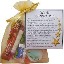 Finding the perfect secret santa gift is an art form unto itself. New Job Gift Secret Santa Gift For Your Colleague Work Survival Kit Gift Amazon De Kuche Haushalt