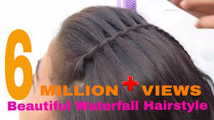 If you wear a simple hairstyle for one piece gown, we would suggest you go with accessories to enhance and elevate the stylish look. Beautiful Waterfall Hairstyle Simple Hairstyle Youtube