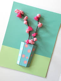 It's very easy to make. Flower Vase Printable How To Make A 3 D Greetings Card Papercraft On Cut Out Keep