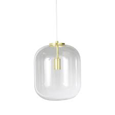 Hanglamp Van Glas En Goudkleurig Metaal Maisons Du Monde Suspension Verre Maison Du Monde Verre