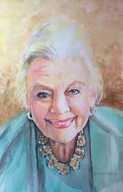 Acrylic Portrait Painting of a Lady