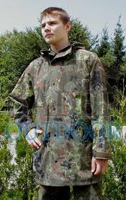 For blog posts, technologies and imprint check our bio : Bw Gore Tex Rain Jacket Flecktarn Moisture Protection Clothing Bader Outdoor Shop