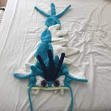 Crochet Gyarados Hat Pattern Pokemon Inspired Etsy Crochet Hat Pattern Crotchet Projects