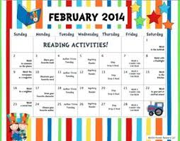 Freebie 2014 I Love To Read Month Activity Calendar March Reading Reading Activities March Reading Month
