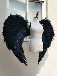 Black Angel Wings Costume Feather Angel Wings Costume Halloween Black Women Costume Accessories Wings Costume Feather Wings Costume