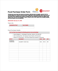 * kindly note that all terms and condition below are. Free 9 Sample Food Order Forms In Ms Word Pdf