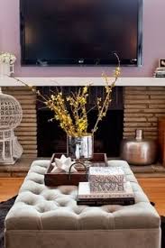 Buy products such as nathan james nelson warm brown faux leather tuft and black metal frame coffee table or entryway bench ottoman at walmart and save. Ottoman Coffee Table Trays And Styling Videos And Tutorial