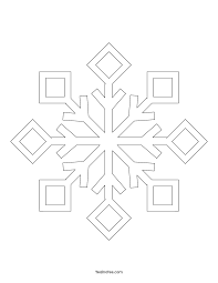 Learn how to fold and cut dozens of paper snowflakes. Free Snowflake Template Easy Paper Snowflakes To Cut And Color