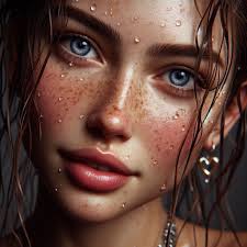 I think bing is getting better in realism, isn't it? prompt:  **photorealistic the closep up face of a 23 yo beautyful mexican women, she  has blue eyes, appeared blurry freckles, highly detailed