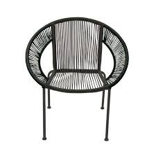 Decmode Extra Large Black Metal And Plastic Chair 29 W 30 H Walmart Com Papasan Chair Rattan Chair Lounge Chair Outdoor