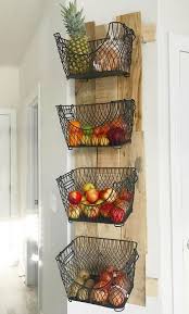 How To Build A Diy Wall Mounted Fruit Veggies Holder Interior Design Diy Home Decor Kitchen Diy Kitchen Storage