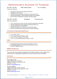Are you a student looking for a simple resume example for a first time job? 2 Page Cv Template Uk Cvtemplate Template Administrative Assistant Resume Job Resume Examples Cv Template